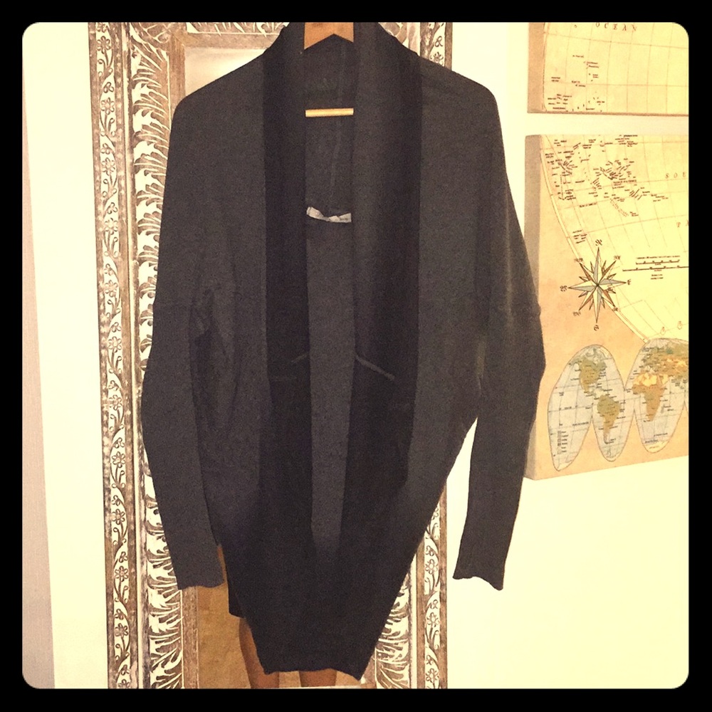 Knit cardigan sweater